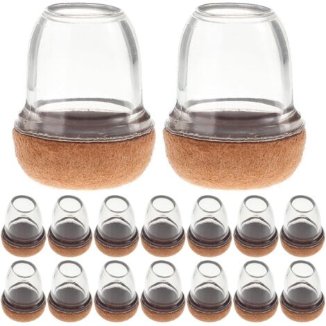 de 16 embouts de protection pour pieds de meubles en bois
