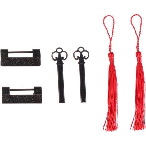 de 2 cadenas antiques de style chinois vintage avec motif