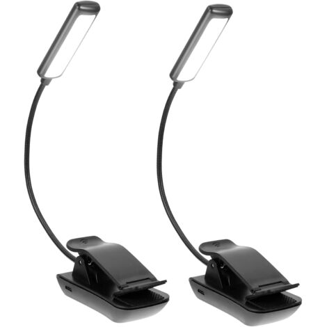 De 2 Lampes De Lecture Led Rechargeables Pince Lumi re Douce