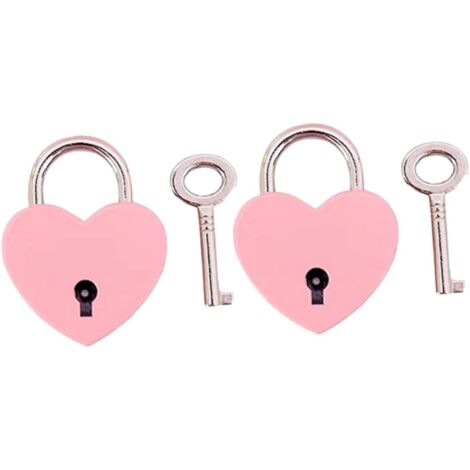de 2 mini cadenas portables en forme de c ur pour valise