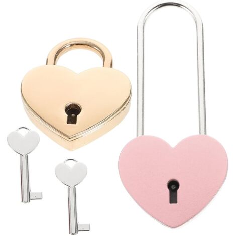 de 2 petits cadenas en forme de c ur pour casiers cl s sacs