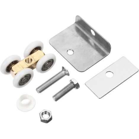 de 2 poulies pour rail de porte coulissante ou quincaillerie