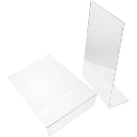 De 2 Supports De Panneaux En Acrylique Transparent Cadres
