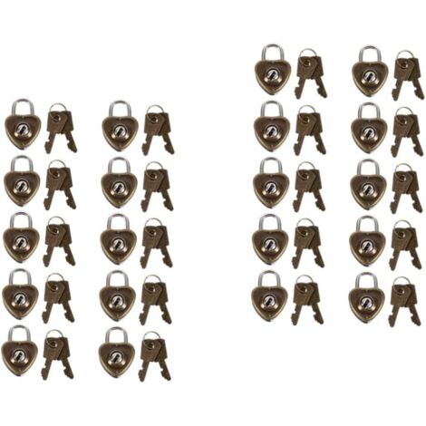 de 20 cadenas en forme de c ur pour bagages et armoires