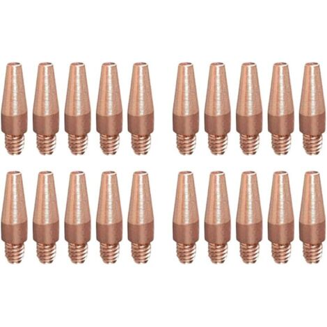 de 20 pointes de soudage MIG coniques en cuivre de 0 9 mm