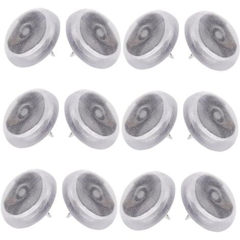 de 24 embouts plats en silicone transparent pour pieds de