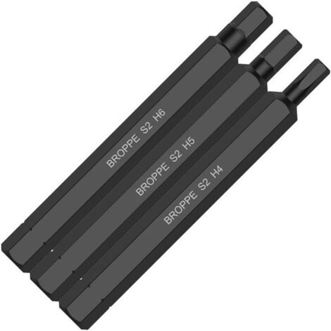 de 3 embouts de tournevis percussion lectriques de 80 mm