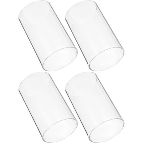 De 4 Abat Jours Élégants en Verre pour Bougies Décoratives