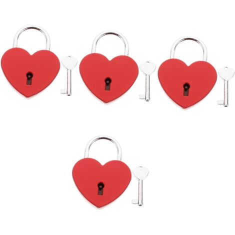 de 4 cadenas de s curit Love Lock cadenas pour bo tes bijoux