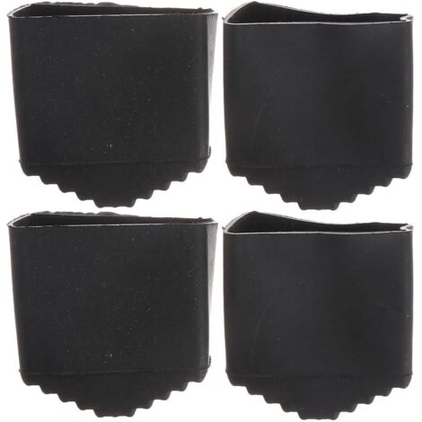 de 4 protections antid rapantes en caoutchouc pour pieds d