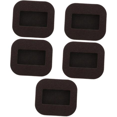 de 5 embouts carr s en feutre marron pour roulettes de
