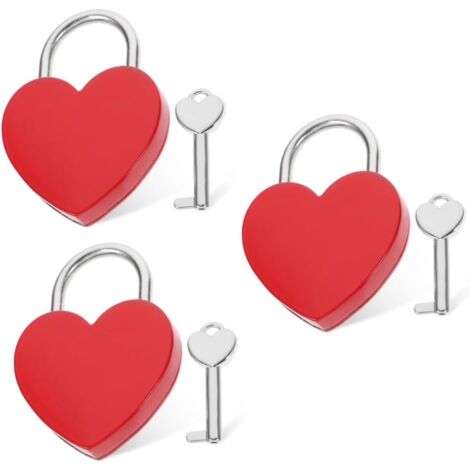 de 5 petits cadenas en forme de c ur tui de rangement mini
