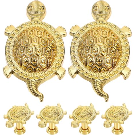 de 6 boutons de porte en alliage de zinc dor en forme de
