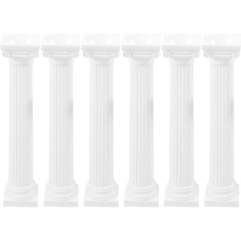 de 6 colonnes romaines en r sine pour la d coration de