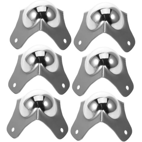 de 6 protections d angle m talliques chrom es pour haut