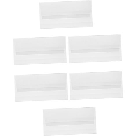 de 6 Supports de Table Acryliques Double Face pour Cartes de