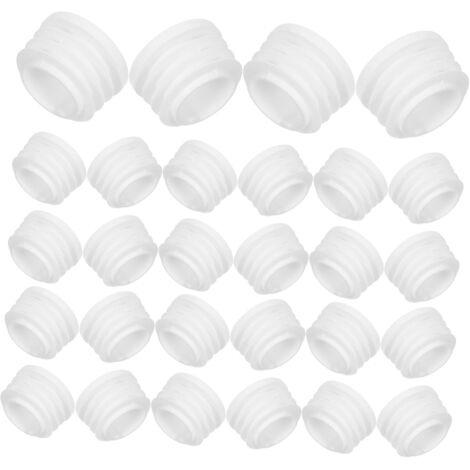 de 60 embouts ronds en plastique pour tubes capuchons color