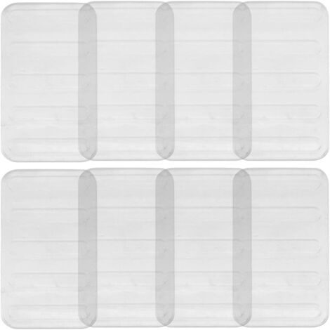 de 8 cales de nivellement transparentes en plastique pour