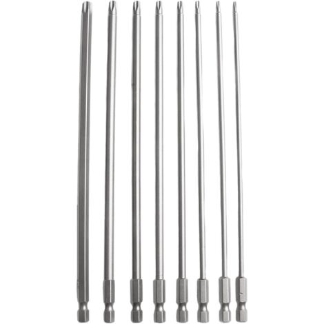 de 8 embouts de tournevis Torx de 200 mm de long avec tige