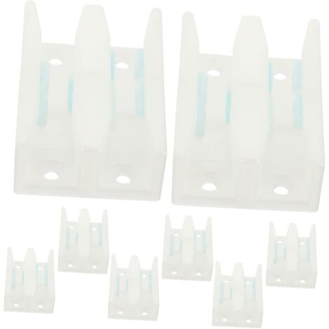 de 8 guides pour porte coulissante en verre avec roulettes
