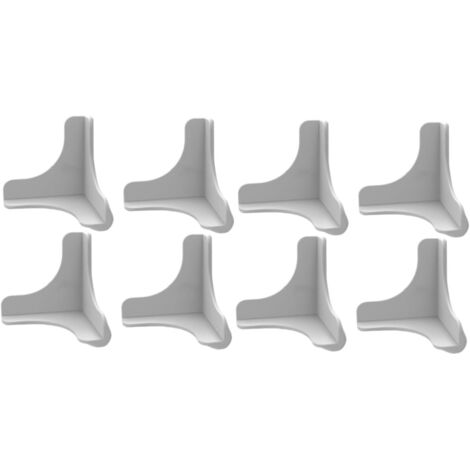 de 8 protections d angle en silicone gris anti collision