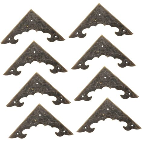 de 8 protections d angle vintage en bois pour bo tes et