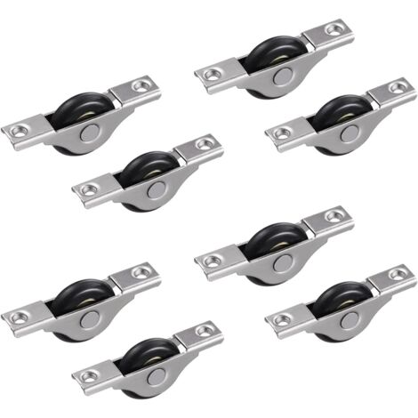 de 8 roulettes de guidage en nylon pour portes coulissantes