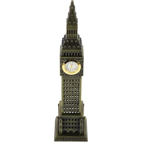 de Big Ben en M tal Vintage Bleu Vert Ornement D Angleterre