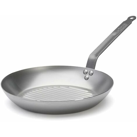 De Buyer 5530.30, Padella bistecchiera Carbone Plus, 30 cm