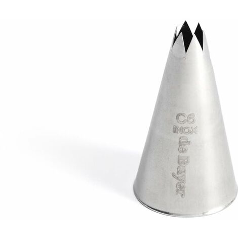 De Buyer acciaio inox Beccuccio foro a stella, cm 0.7, 2112.11N, inossidabile, Diametro 7 mm