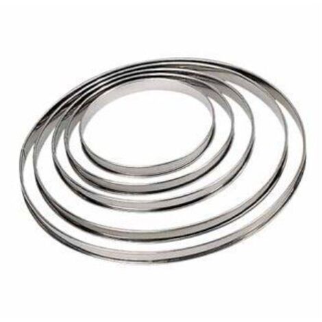 De Buyer - Cercle à tarte bord roulé 10 cm en inox
