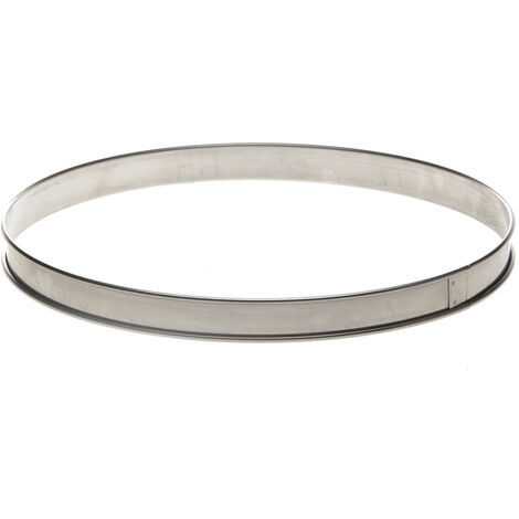 De Buyer - Cercle à tarte bord roulé 28 cm en inox