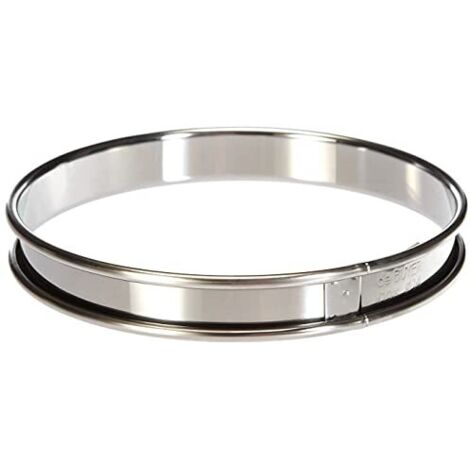 De Buyer Circolare in Acciaio Inossidabile Stampo per Torte ad Anello, diam 14 cm, 3091.14N, 14.8 cm