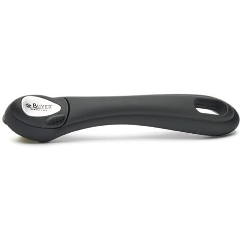 De Buyer collezione manico amovibile bakelite nero, 8359.00, acciaio inossidabile, Lunghezza cm 22.8, larghezza cm 4.2, altezza 4 cm