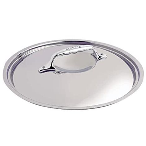 De Buyer - Coperchio in acciaio INOX, modello Infinity, Acciaio INOX, 28 cm