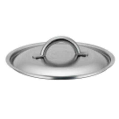 De Buyer - Couvercle en inox brosse PRIM'APPETY - 24 cm - Sans PFAS, Inox 18/10 Durable, Comptabile avec Toute la Gamme PRIM'APPETY, Plusieurs Diametres disponibles, de 14 a 36 cm, En Inox Brosse