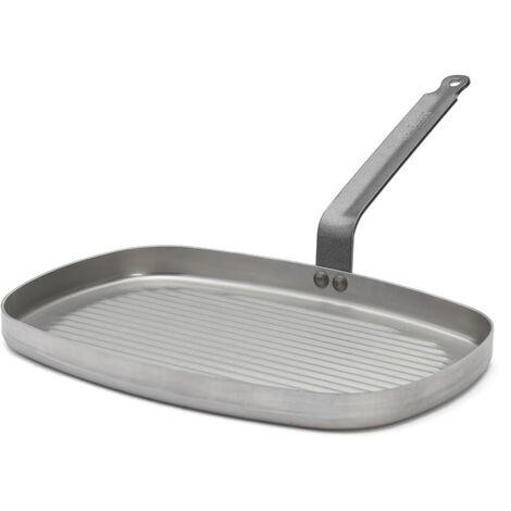 De Buyer DB5540-38 Acier Bistecchiera 1 Manico, 38 x 26 cm, Acciaio