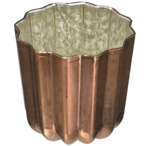De Buyer Industries 6820.35 - Stampino scanalato e con bordo orlato, in rame stagnato, ø 3,5 cm