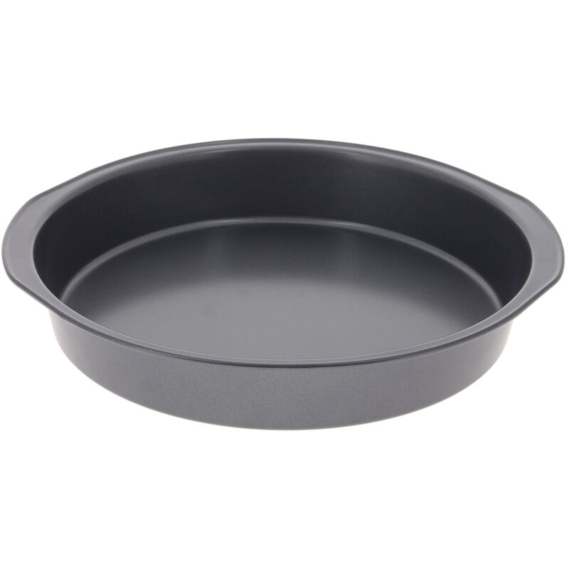 De Buyer Stampo In Acciaio Antiadesivo Tortiera Tonda, Diam 28 Cm, 4717.28, Silicone, Nero, 30 Cm