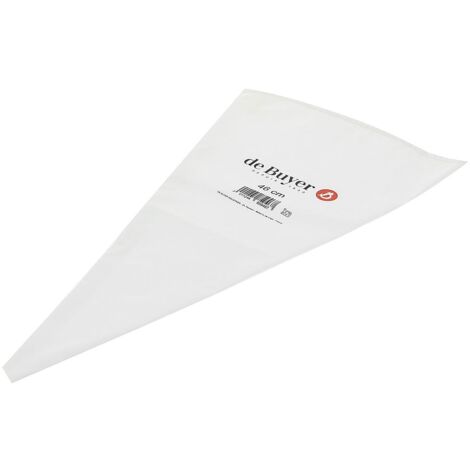 De Buyer Pasticceria sac a Poche in Cotone e Nylon Professionale cm. 46 4859.46, siliconato, Bianco