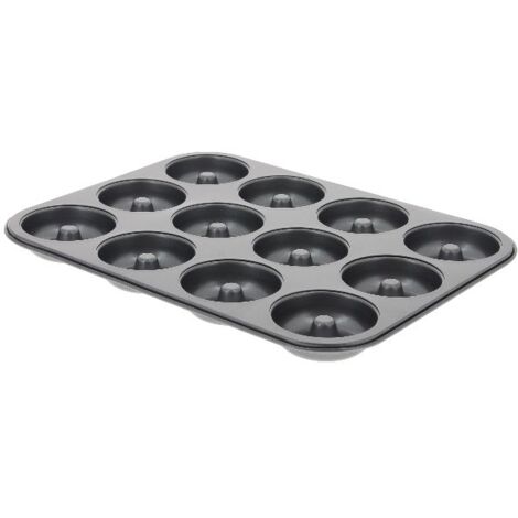 DE BUYER - PLAQUE 12 MOULES MINI SAVARINS 7CM