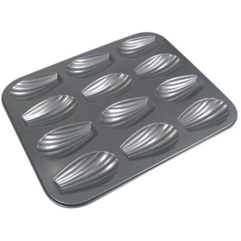 De Buyer - Plaque pour 12 madeleines 25x20 cm en acier antiadhésif