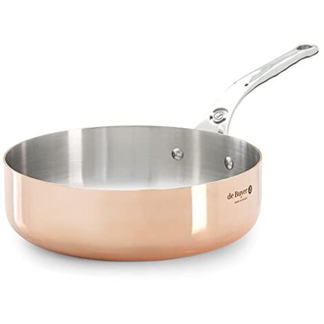 De Buyer Prima Matera Pentolino Rame-Inox 24cm Dritto per Induzione