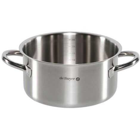De Buyer PRIM'APPETY Faitout Acier Inoxydable 20 cm Argenté
