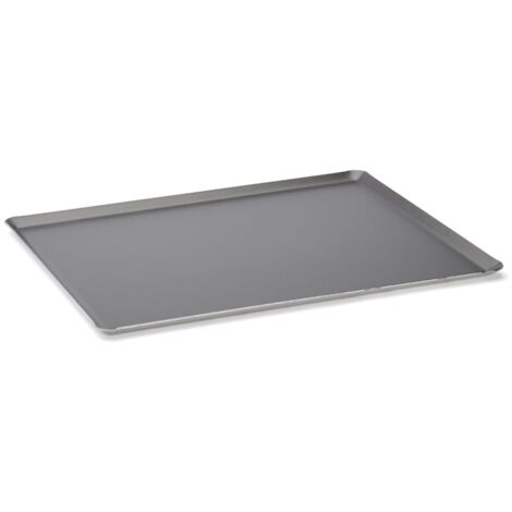 De Buyer Teglia Antiaderente con Bordi Svasati in Alluminio, Lunghezza cm 60, 8161.60, Grigio Scuro, 60 cm x 40 cm