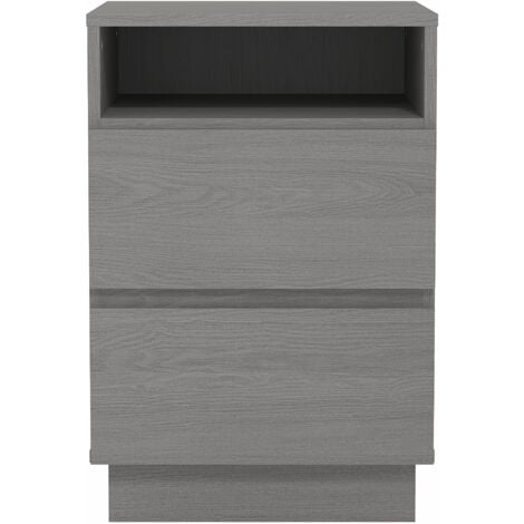 de Canapé Table de chevet GALANO Anderson – Table d'appoint élégante avec rangement - Armoire de rangement pour couloir – Couleur chêne gris froid