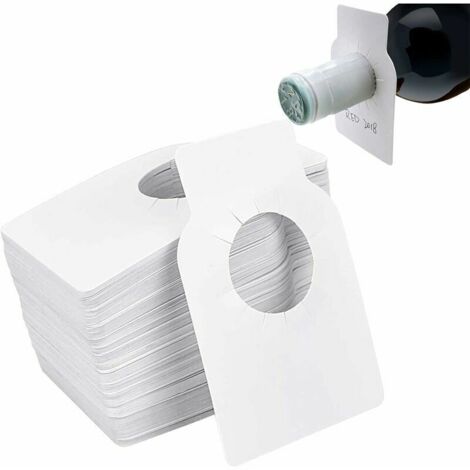 De Cave à Vin Étiquettes Réutilisables Vin Étiquettes De Bouteille De Vin Étiquettes Vierges Pvc Étiquette Cadeau Craft Plastique Pour Bouteille De Vin Et Caves Blanc 500 Pièces Blanc