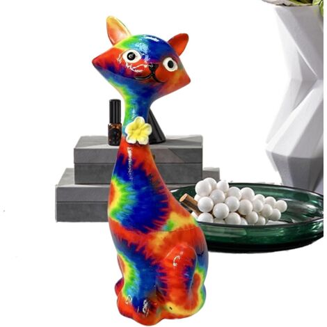 de ChatSculpture Animale en Rsine Forme de Chat Ornements
