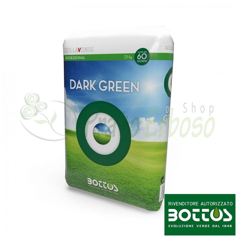 

De color Verde oscuro 11-0-0 + 3 MgO + 4.5 Fe - Fertilizante para el jardín de 25 Kg