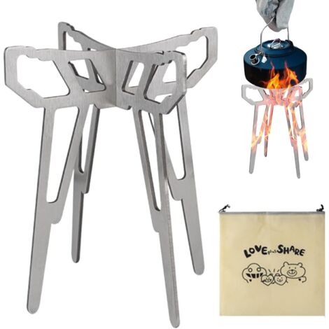 de cuisini re de camping Support de casserole en acier